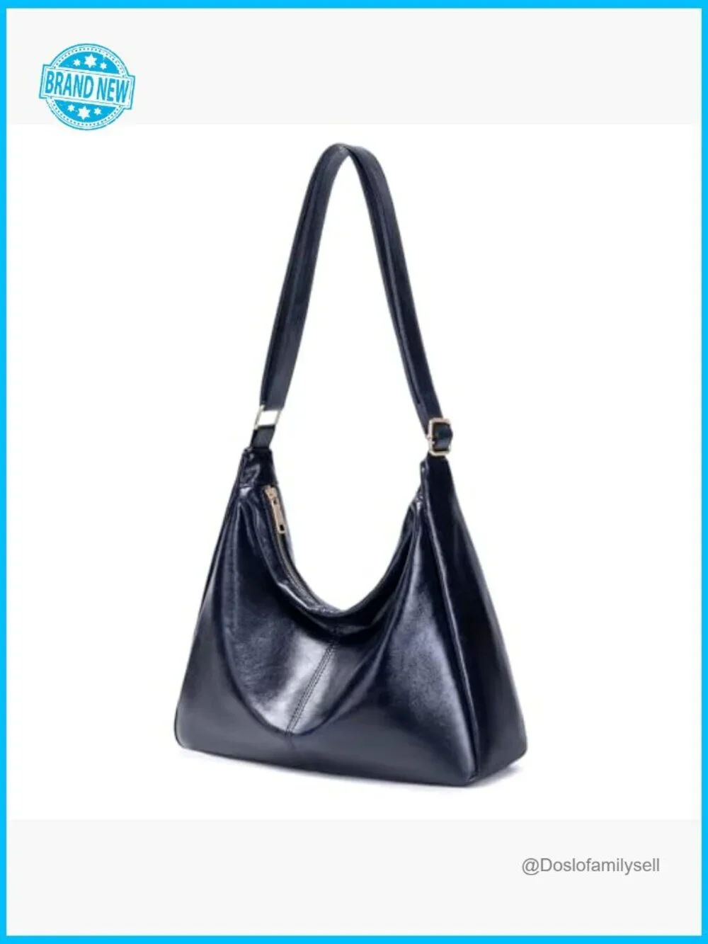 Large Vegan Leather Hobo Bag Tote Shoulder Crossbody Slouchy Bohemian Purse